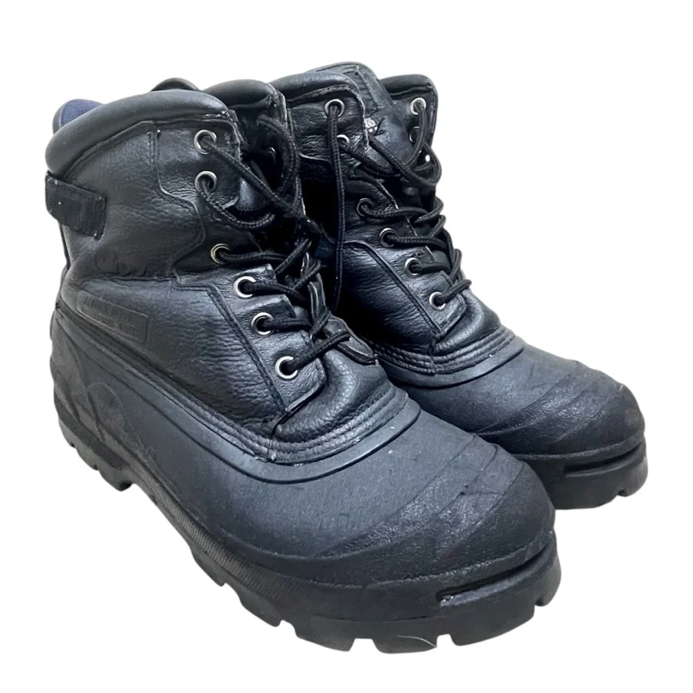Steel Toe Leather Waterproof Thinsulate Men's Rain & Snow Work Boots Size 12